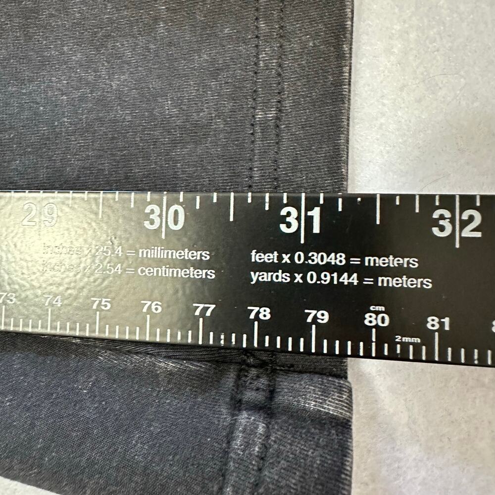 Aerie Offline OG Foldover Super Flare Hi-Rise Pants Washed Black Sz Medium NWOT - Picture 7 of 8